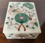 Sieradendoos - Marmer uit Makrana, India - Inlay Agra Kunst