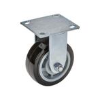 Gelagerd kunststof wiel Ø 130 x 42 mm. met zware metalen, Ophalen of Verzenden, Nieuw