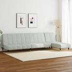 vidaXL 2-delige Loungeset fluweel lichtgrijs, Huis en Inrichting, Zetels | Zetels, Verzenden, Nieuw