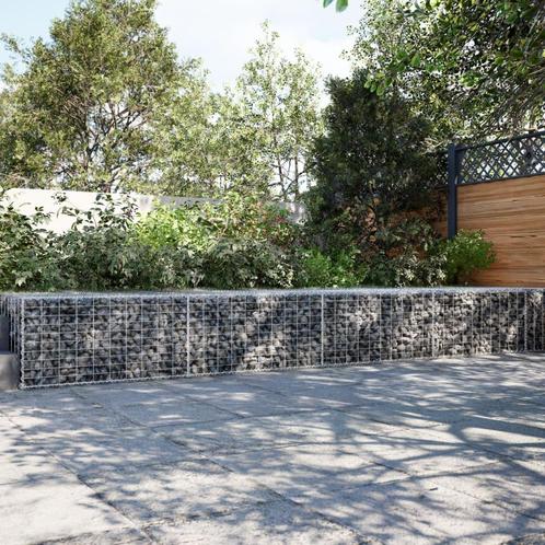 vidaXL Schanskorf 1000x100x50 cm gegalvaniseerd ijzer, Tuin en Terras, Bloempotten, Nieuw, Verzenden