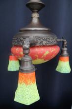 Plafondlamp - Legering, Glas, Antiek en Kunst