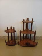 Wandtafel - Eik - Twee piedestal / wandrek