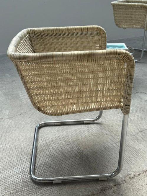 Tecta - William Dunkel - Chaise (2) - D44 - Tube en acier, Antiek en Kunst, Kunst | Designobjecten