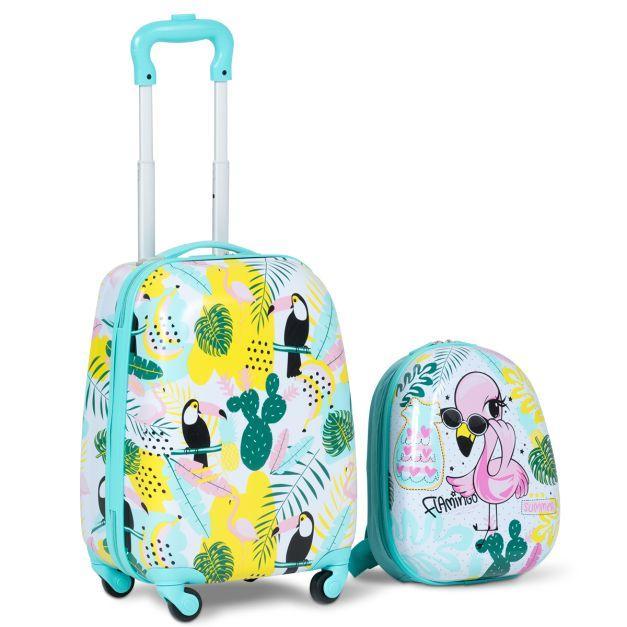 2dekans | 2 Stuks Kinderbagage Handbagage set met Rugzak en, Diversen, Schoolbenodigdheden, Ophalen of Verzenden