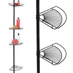 Douche Rek Telescopisch Zwart | Tweede Kansje 40%, Huis en Inrichting, Minder dan 50 cm, Overige typen, Nieuw, Minder dan 25 cm