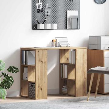 vidaXL Bureau artisanaal eikenkleurig 90 x 50 x 75 cm, Verzenden