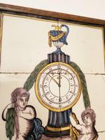 Tegel - 1850-1900 - Tegeltableau van een klok