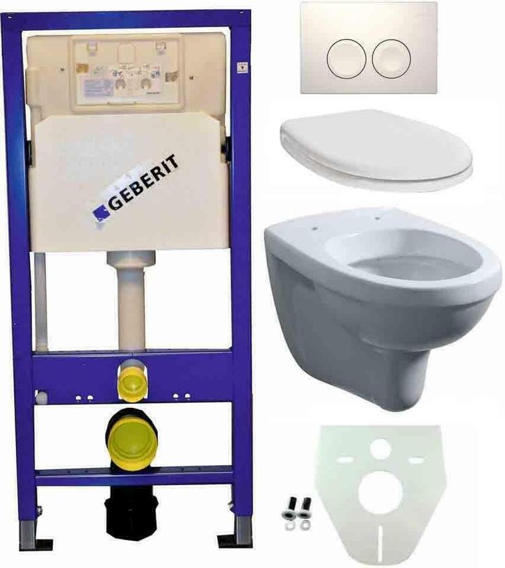 Geberit UP 100 +Trevi wc+zitt.+ Delta 21 wit, Bricolage & Construction, Sanitaire, Enlèvement ou Envoi