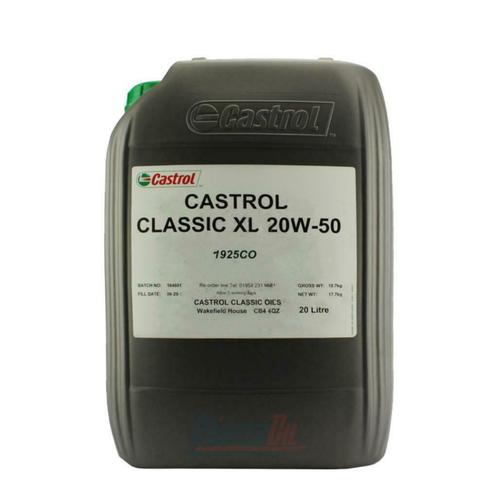 Castrol, 20W50 XL,  20L, Minerale Motorolie, Oldtimers, Auto-onderdelen, Motor en Toebehoren, Nieuw, Mini, Oldtimer onderdelen