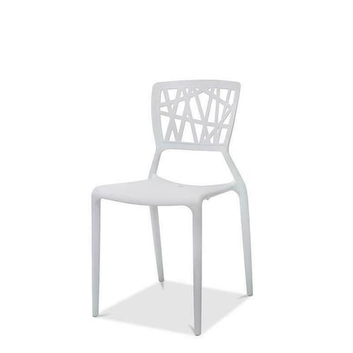 Chaise Empilable | Playal Webb PP | Blanc |4 Kg | 470x430x(H, Maison & Meubles, Chaises, Neuf, Enlèvement ou Envoi