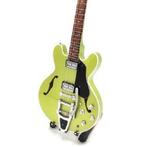 Miniatuur Gibson ES-335 gitaar met gratis standaard, Pop, Beeldje of Miniatuur, Verzenden