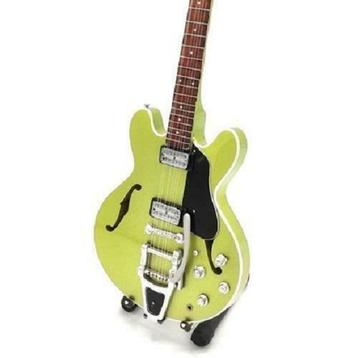 Miniatuur Gibson ES-335 gitaar met gratis standaard, Verzenden, Pop, Beeldje of Miniatuur