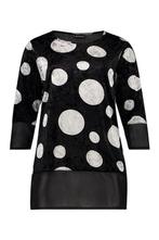 Shirt Sophilia Suzy velvet dots maat 46, Kleding | Dames, Verzenden, Nieuw