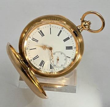 Chronometre - 14K Goldsavonette - Chronometerhemmung Kette