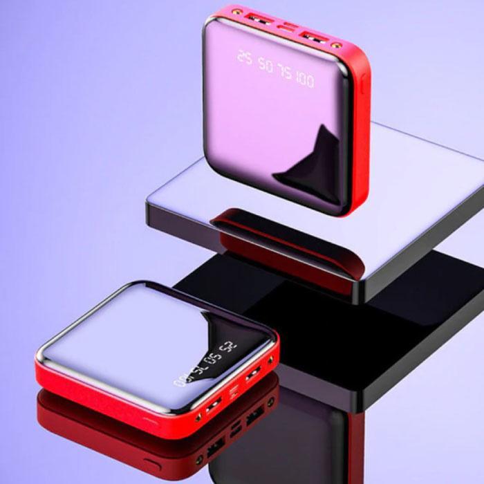 Mini Externe 20.000mAh Powerbank 2x USB LED Display Noodaccu, Telecommunicatie, Powerbanks, Nieuw, Verzenden