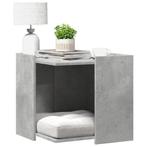 vidaXL Kattenbakkast 53x53x51 cm bewerkt hout betongrijs, Dieren en Toebehoren, Katten-accessoires, Verzenden, Nieuw