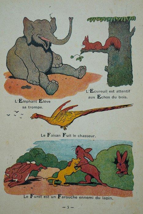 Benjamin Rabier - Le premier livre de lenfance. A.E.I.O.U., Antiek en Kunst, Antiek | Boeken en Manuscripten