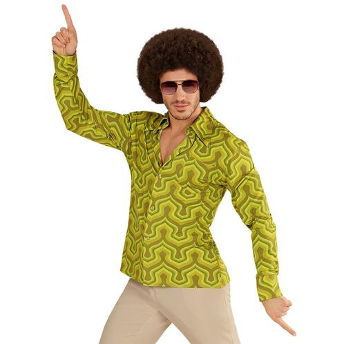 Disco 70S Blouse Groen Heren Behang, Vêtements | Hommes, Costumes de carnaval & Vêtements de fête, Envoi
