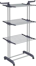 Droogrek inklapbaar - droogtoren met wielen - hoogte 172 cm, Tuin en Terras, Droogmolens en Wasrekken, Verzenden, Nieuw