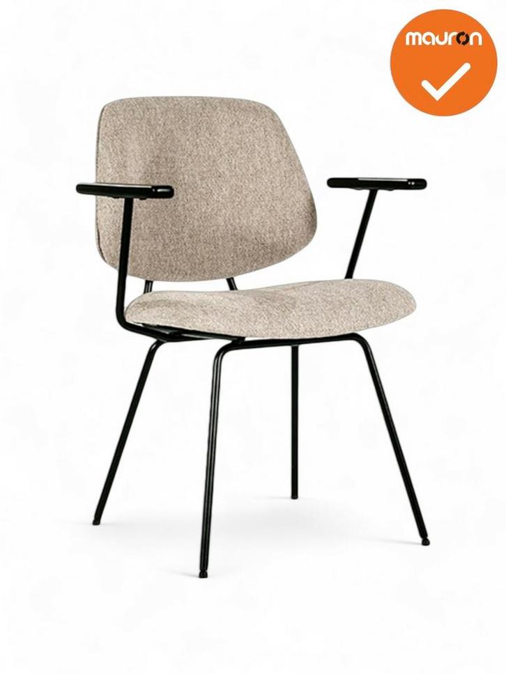 Vergaderstoel Eva - met armleuning - NIEUW - Beige, Zakelijke goederen, Kantoor en Winkelinrichting | Kantoormeubilair en Inrichting