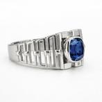 Zonder minimumprijs - Ring Verguld Saffier - Diamant - 18K