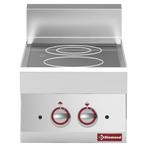 D-E65/2VC4T-230V/3-N Cuisinière électrique vitro-céramique 2, Verzenden, Nieuw in verpakking