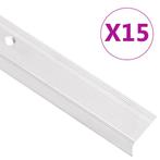 vidaXL Trapneuzen L-vormig 15 st 100 cm aluminium, Doe-het-zelf en Bouw, Verzenden, Nieuw
