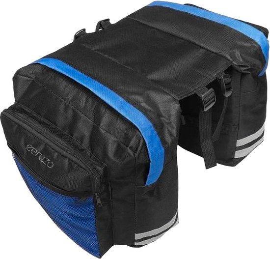 2dekans | Ceruzo Dubbele Fietstas - 20 Liter - Bicycle Bag -, Fietsen en Brommers, Fietsaccessoires | Fietstassen, Ophalen of Verzenden
