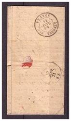 France 1871 - Très beau Ballon Monté Le Duquesne La, Gestempeld