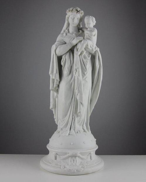 Letu&Mauger - Statue, Groot beeld - Maria met Kind - 51 cm -, Antiek en Kunst, Kunst | Niet-Westerse kunst