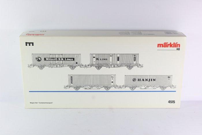Märklin H0 - 4515 - Modeltrein goederenwagon (1) - 4-delige, Hobby en Vrije tijd, Modeltreinen | H0