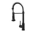 Veiling - Keukenkranen Met Uittrekbare Sproeikop Mat Zwart