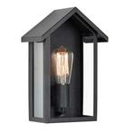 Strak & modern Casa Muurlamp Zwart met LED Buitenverlichting, Tuin en Terras, Verzenden, Nieuw