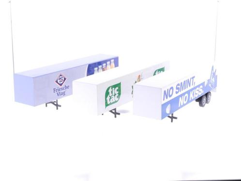 Schaal 1:50 Lion Car Set 3 aanhangers: No smint no kiss,..., Hobby en Vrije tijd, Modelauto's | 1:50, Gebruikt, Ophalen of Verzenden
