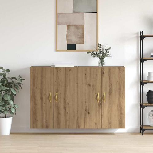 vidaXL Wandgemonteerde Kasten met plank met opslag 2 pcs, Huis en Inrichting, Kasten | Dressoirs, Nieuw, Verzenden