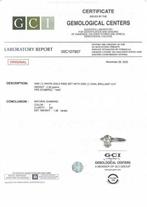 Zonder minimumprijs - Ring - 14 karaat Witgoud - 1.06ct. tw.