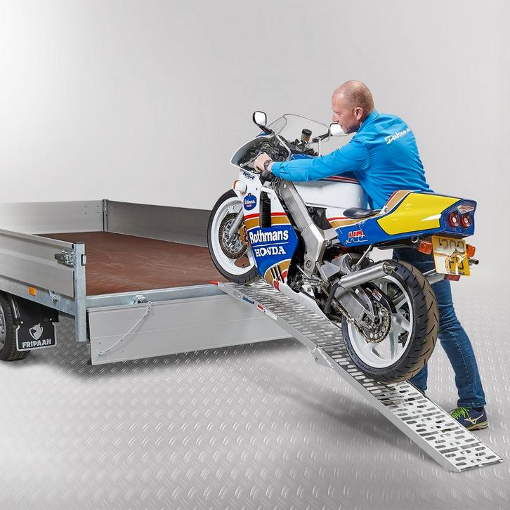 Datona Extra verstevigde oprijplaat voor motoren - 225 cm -, Auto diversen, Auto-accessoires, Ophalen of Verzenden