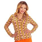 Disco 70S Blouse Roze Dames, Kleding | Dames, Verzenden, Nieuw