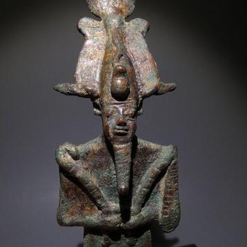 Égypte ancienne Bronze Sculpture du dieu Osiris. 20,5 H.