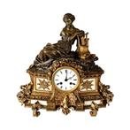Pendule -   Albast, Brons - 1800-1850, Antiquités & Art, Antiquités | Horloges