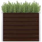 vidaXL Plantenbak verhoogd 100x100x77 cm gegalvaniseerd, Tuin en Terras, Verzenden, Nieuw