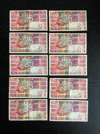 Pays-Bas - 10 x 25 Gulden 05-04-1989, Timbres & Monnaies