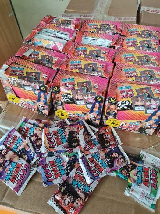 2021 Topps Slam Attax - 15 Box - Light Played (LP), Collections, Autocollants