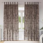vidaXL Gordijn met gordijnen 2 pcs Cappuccino 245 x 140 cm, Huis en Inrichting, Stoffering | Gordijnen en Lamellen, Verzenden