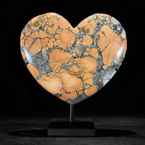 NO RESERVE PRICE - Pair of Maligano Jasper Heart & Spider, Antiek en Kunst, Kunst | Designobjecten