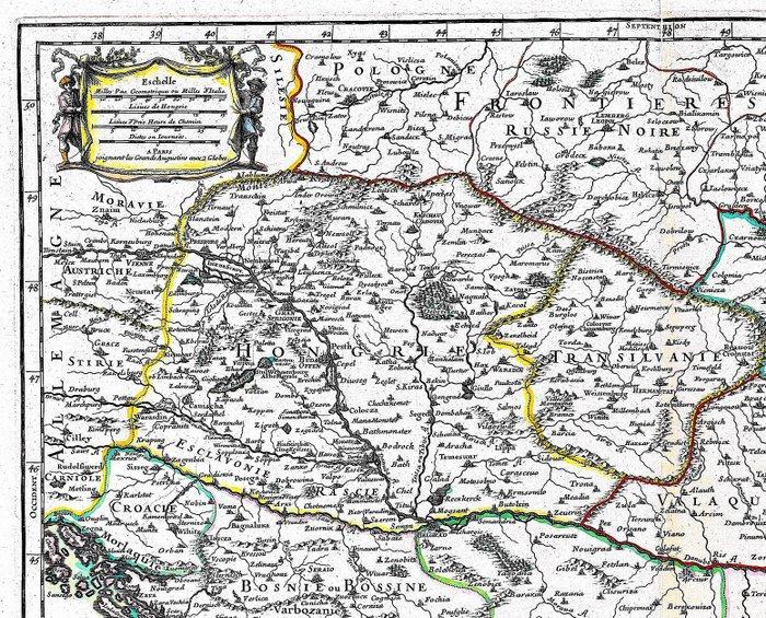 Europa - Hongarije Servië Kroatië Bosnië en Herzegovina, Boeken, Atlassen en Landkaarten