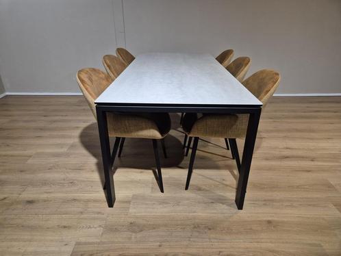 30% KORTING-NIEUW - Montel Seven Tafel+6 Montel Nora Stoelen, Huis en Inrichting, Tafels | Eettafels, 50 tot 100 cm, 200 cm of meer