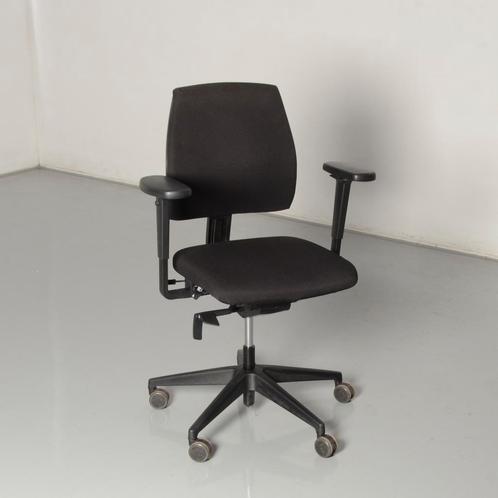 Interstuhl 104G bureaustoel, zwart, 5D armleggers, Maison & Meubles, Chaises de bureau, Enlèvement ou Envoi