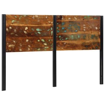 vidaXL Hoofdeinde 160 cm massief gerecycled en ijzer, Verzenden