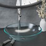 vidaXL Lavabo de bain avec robinet et drain à poussoir, Verzenden